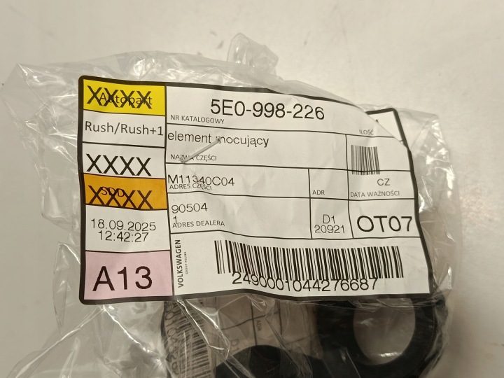 Крепление фары Skoda Octavia, 13 - 17 5E0998225, фото 6