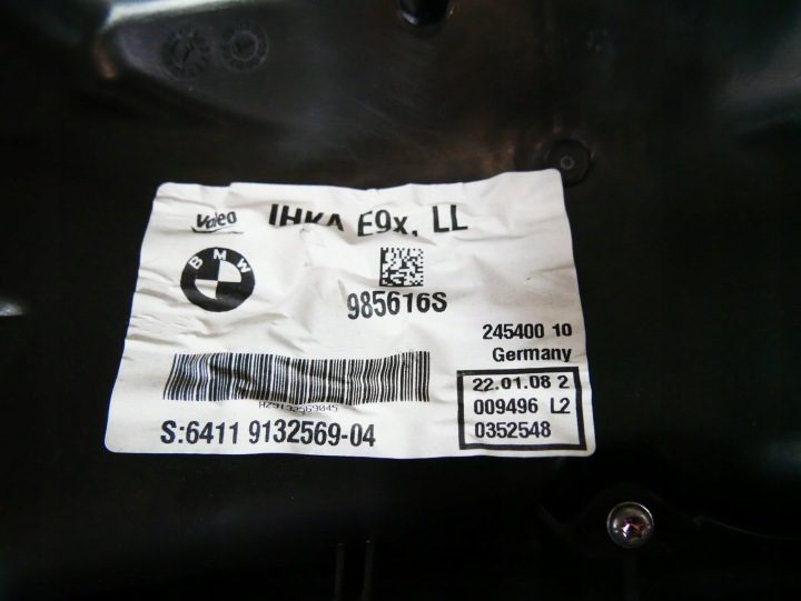 BMW E91 E90 N53 ВЕНТИЛЯТОР ОТОПИТЕЛЬ КОНДИЦИОНЕР ЕВРОПА 9132569, фото 10