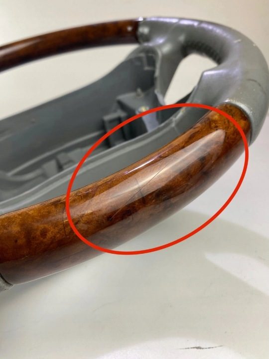 РУЛЬ КОЖА ДЕРЕВО СВЕТЛОЕ MERCEDES SL R230 A230460, фото 6