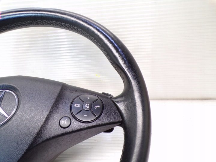 РУЛЬ + AIRBAG MERCEDES W204 W207 КОЖАНЫЙ ЛЕПЕСТКА, фото 3