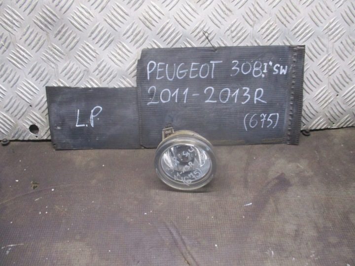 ПРОТИВОТУМАННАЯ ФАРА ЛЕВАЯ ПЕРЕДНЯЯ PEUGEOT 308 I 11-13 R., фото 1