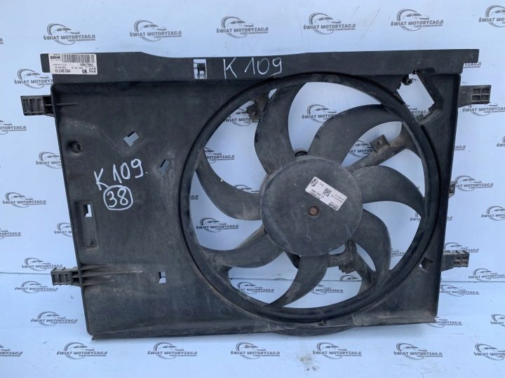 OPEL CORSA D OPC вентилятор радиатора 13249564 P6188001 13263552 V2677001, фото 4