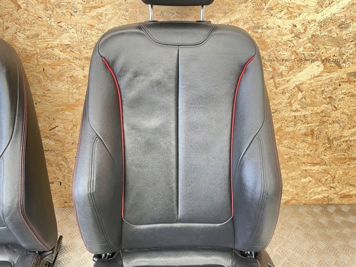 BMW F21 F22 F32 сиденье переднее левое водителя с подогревом черное кожа Kubelkowe, фото 3