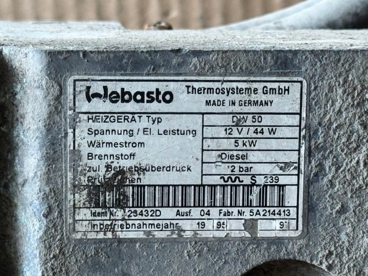 WEBASTO VW TRANSPORTER T4 31398A, фото 3