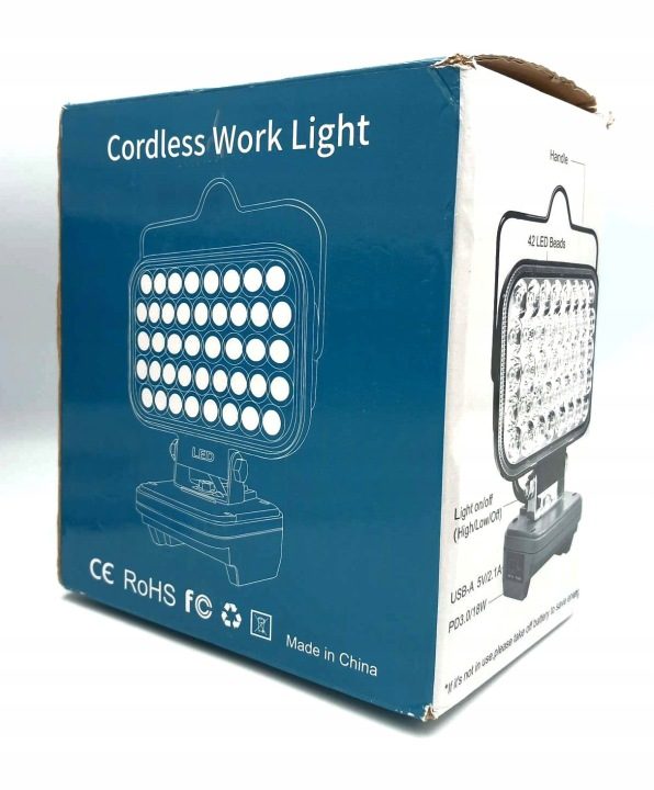 1120LM Cordless Spotlight Flashlight LED Work Light USB Фонарей для Milwaukee, фото 4