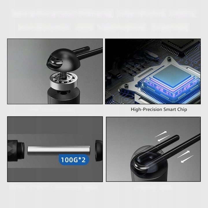 Skakanka Flintronic LED Черные противоскользящие кронштейны, фото 2