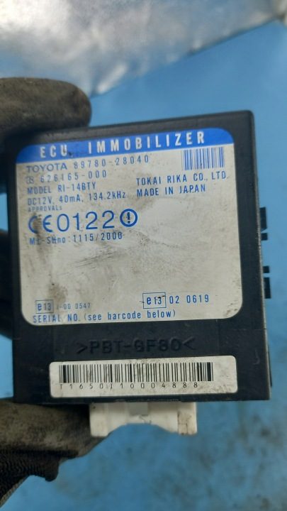 МОДУЛЬ IMOBILAISERA TOYOTA PREVIA 01 г. 89780-28040, фото 2