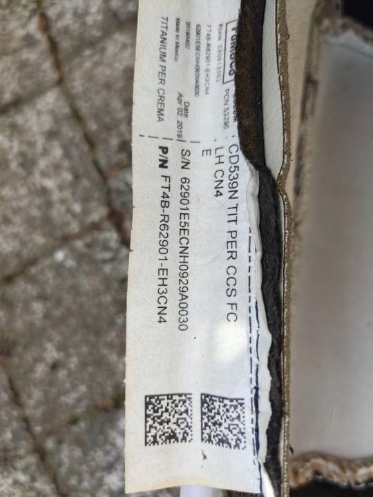 Левая обшивка сиденья кондиционер Titanium Ford Edge 19 рестайлинг США 19-24r, фото 8