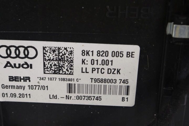 ОТОПИТЕЛЬ В СБОРЕ AUDI A5 8T 2007-2016 8K1820005BE, фото 2