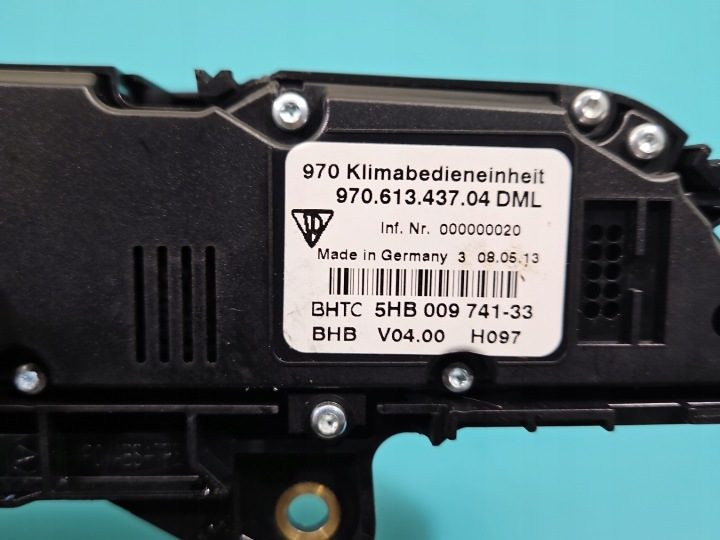 КОНСОЛЬ БЛОК УПРАВЛЕНИЯ ПЕЧКОЙ PORSCHE PANAMERA I 970 97065330353 97061343704, фото 8