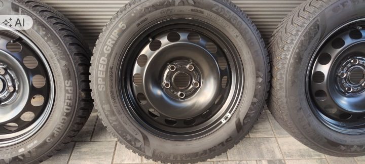 Колеса Зима Диска Skoda Karoq Octavia Yeti Touran Passat 205/60 R16 96H, фото 4