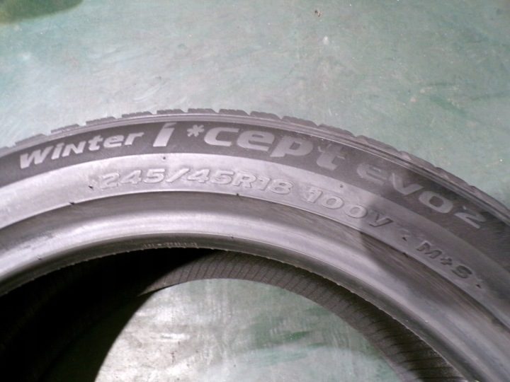 Шина зимняя Hankook Winter i*cept evo2 W320 245/45R18 100 В сцепление на снегу (3PMSF), усилитель (XL), фото 5