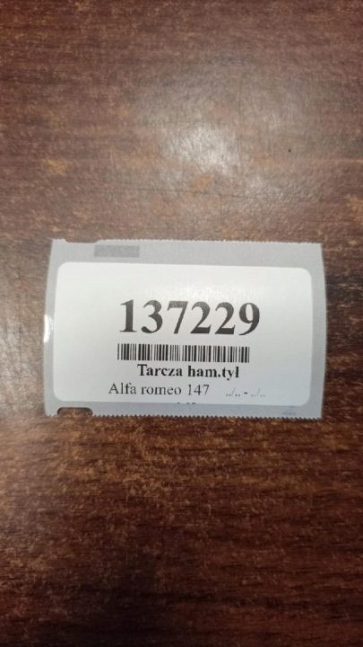 ALFA ROMEO 147 1.9 JTD ДИСКИ ТОРМОЗНЫЕ ЗАДНИЕ, фото 6