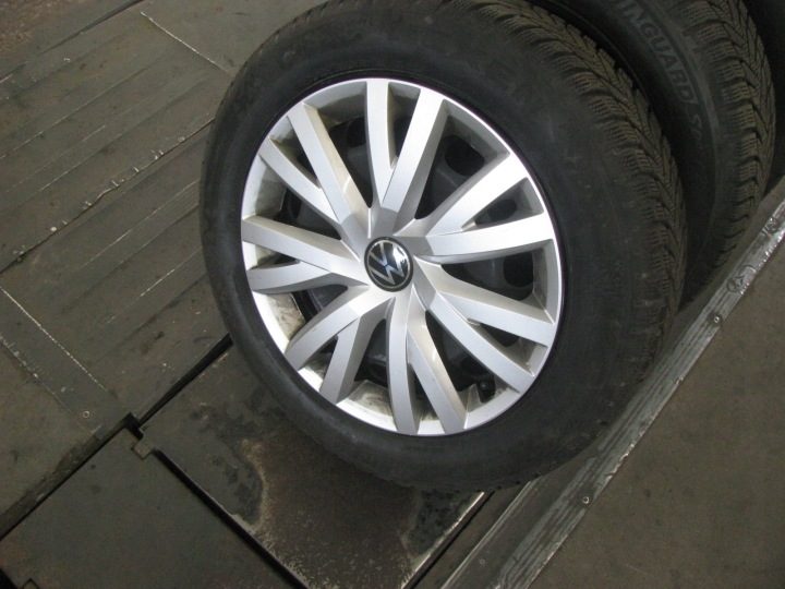 КОЛЕСА СТАЛЬНЫЕ ЗИМА VW 5X112 6,5J16 ET46 + 205/55R16 91H NEXEN КОЛПАКИ, фото 6