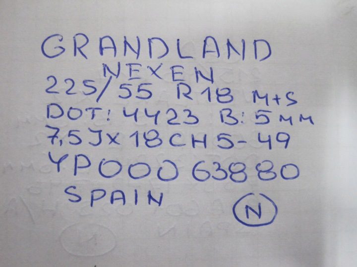 Колеса диски шины OPEL GRANDLAND X R18 M+S, фото 8