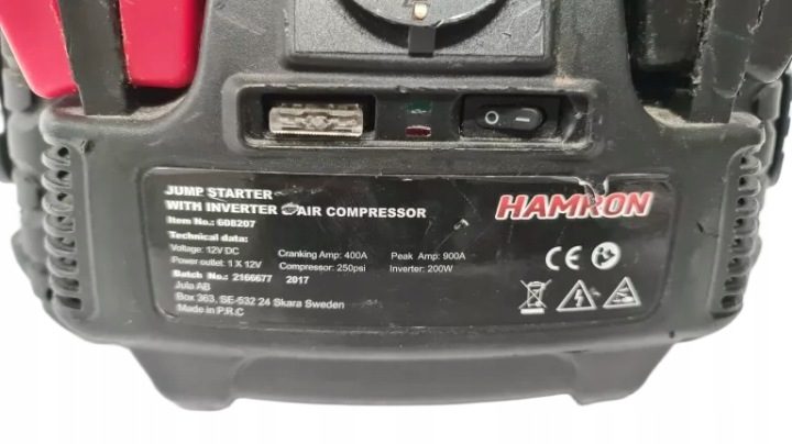 Устройство для пуска Hamron 12V 17Ah Booster, фото 4