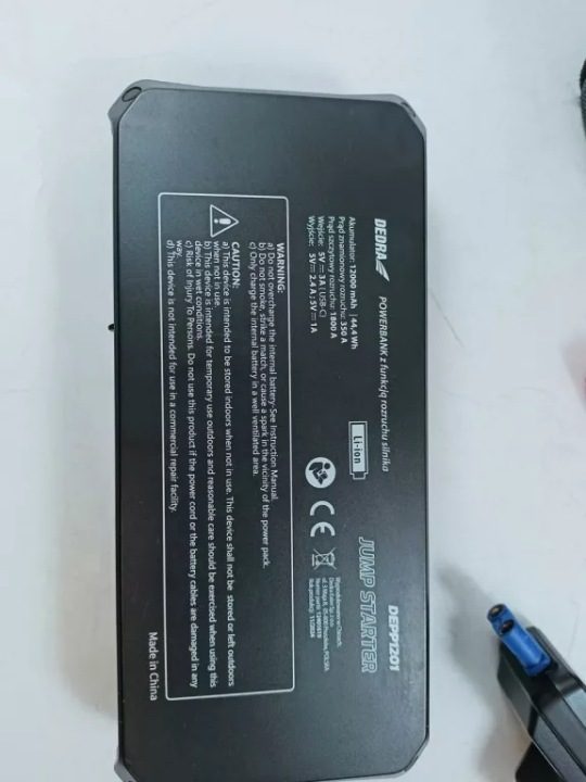 Устройство для пуска Dedra Jump стартер 12000 мач USB-C LED Booster 44,4W, фото 4