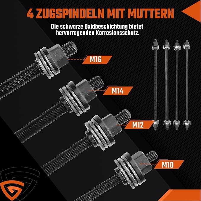 GEARMONSTER 27-częściowy комплект для wyciągania подшипников с чехол для przechowywan, фото 2