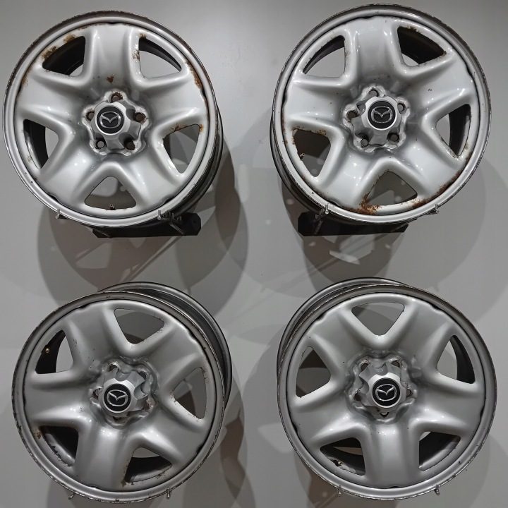 4× Штампованный диск Mazda OE 7.0" x 17" 5x114.3 ET 50, фото 1
