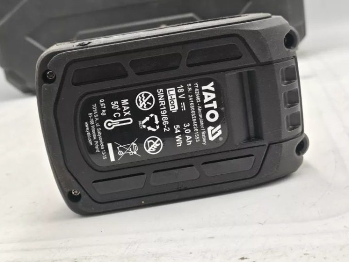 Аккумуляторный ударный гайковерт YATO 700 Н·м корпус YT-828061, фото 7