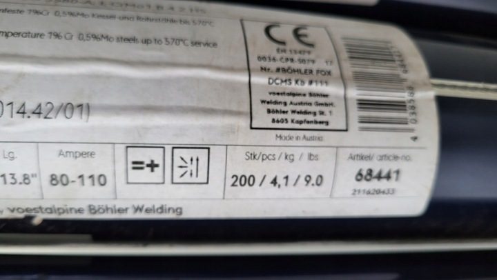 Elektroda нержавеющий Bohler FOX EAS 4 M-A 3,2 мм Elektrody nierdzewne 50 шт., фото 7