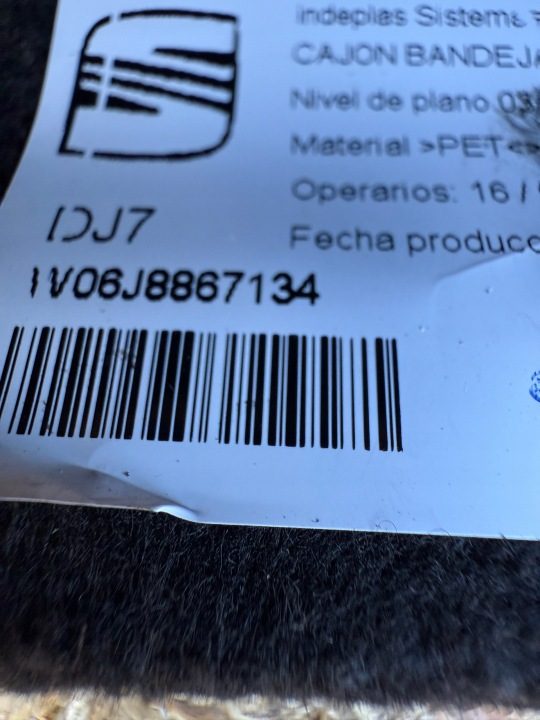 БАРДАЧОК ПОЛКА БАГАЖНИКА SEAT IBIZA IV 6J8867134, фото 10