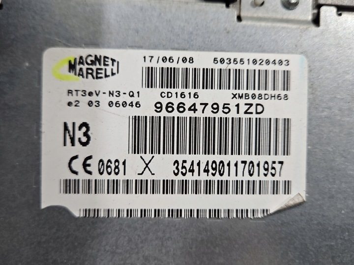 МАГНИТОЛА ШТАТНАЯ CITROEN C5 II X7 96647951ZD, фото 4