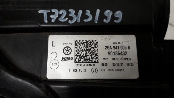 VW T-ROC 17- ФАРА ЛЕВАЯ ПЕРЕДНЯЯ 2GA941005B - НА ЗАПЧАСТИ, фото 9
