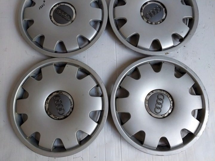 4× Колпак Audi OE Оригинальный 16" серебристый, фото 6
