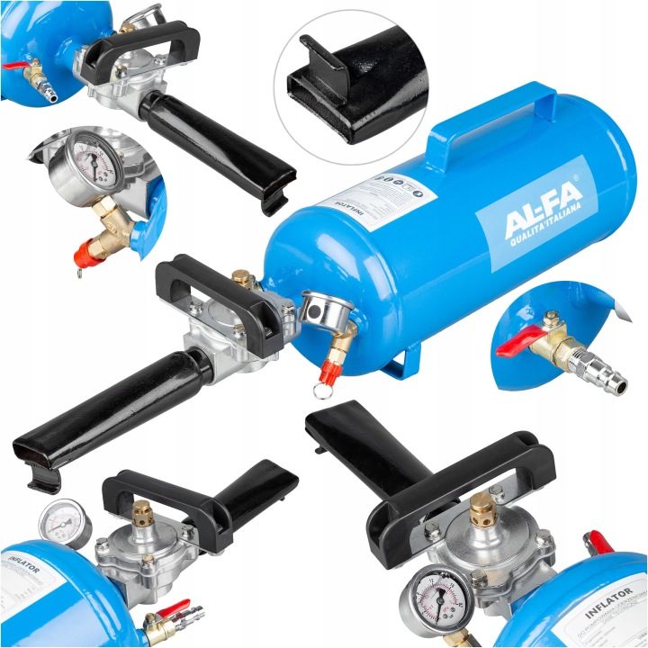 Inflator AL-FA для uderzeniowego накачки шин 12L 8 бар, фото 1