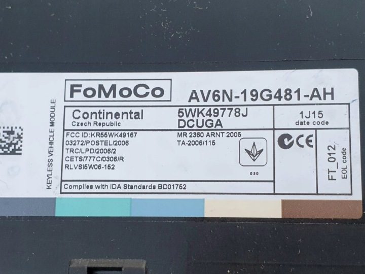 Блок комфорта Ford Focus MK3 Kuga AV6N-19G481-AH, фото 4