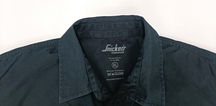 Snickers Workwear Koszula Рабочий Rip-Стоп Короткий Рукав Графит XL 8506, фото 4