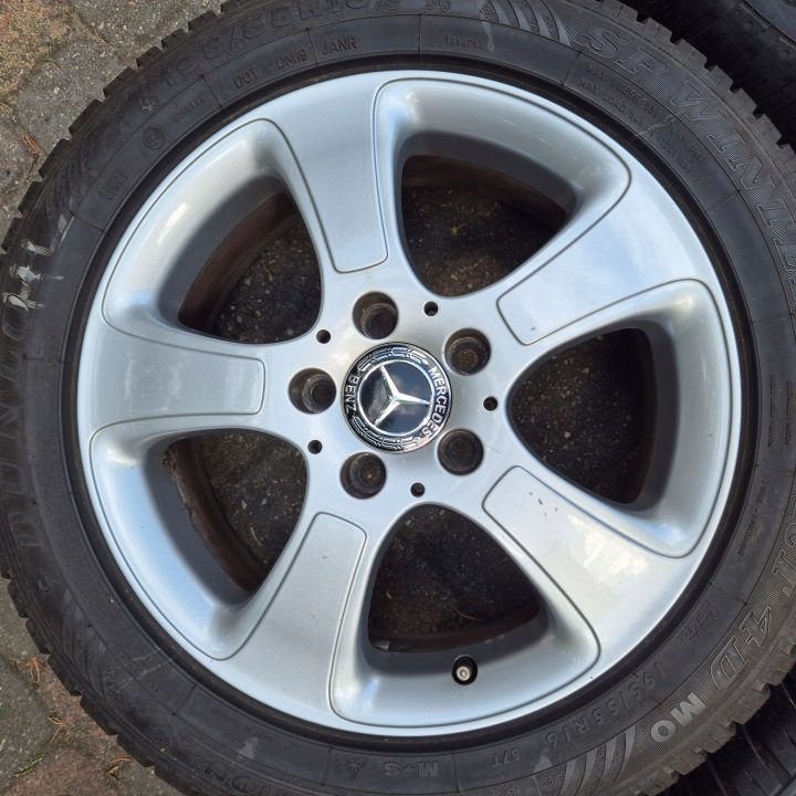 ЗИМА КОЛЕСА 16'' MERCEDES A B C W169 A169 W176 W245 W246 W204 CLA 195/55 R16, фото 4