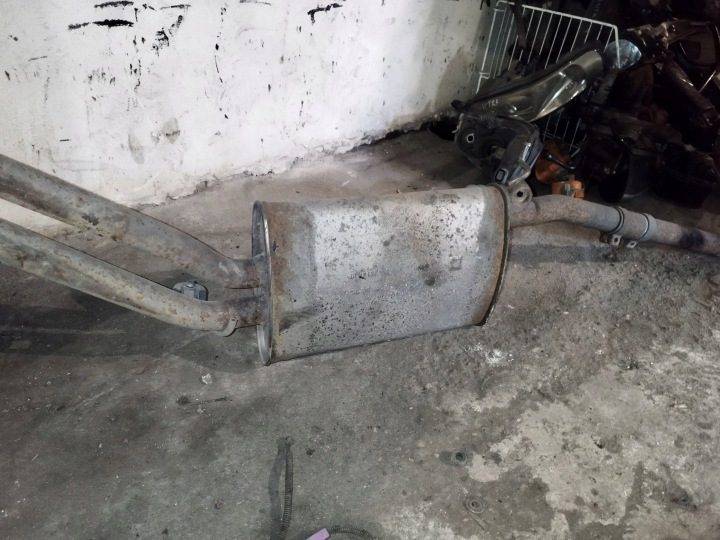 В сборе глушитель Audi A4 B7, фото 9