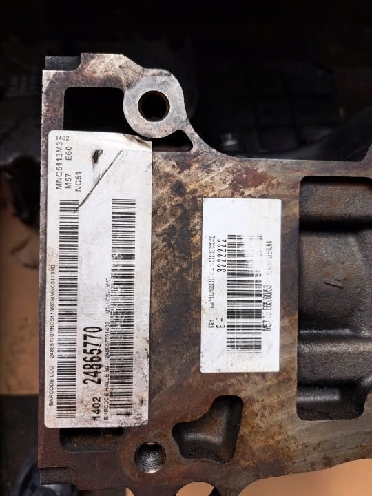 БЛОК ЦИЛИНДРОВ BMW E60 E61 E65 E53 3.0D M57, фото 1