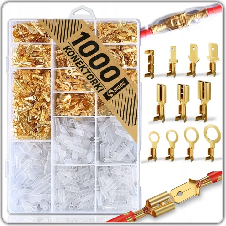 1000× Konektor автомобильный 1000 шт. мужской/żeński, фото 10