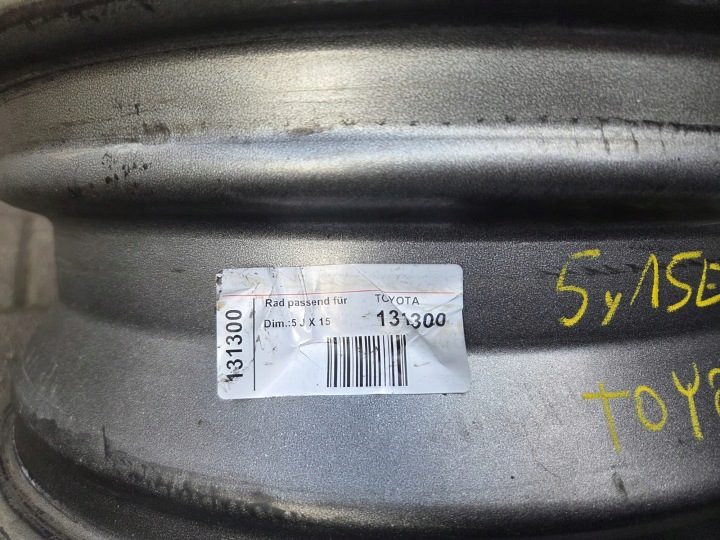 4× Штампованный диск Toyota OE 426110D590 5.0" x 15" 4x100 ET 39, фото 8