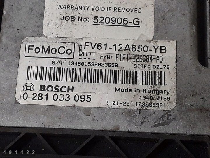 2017 Ford Transit Connect ЭБУ 6112a650yb 1500 дизель, фото 2