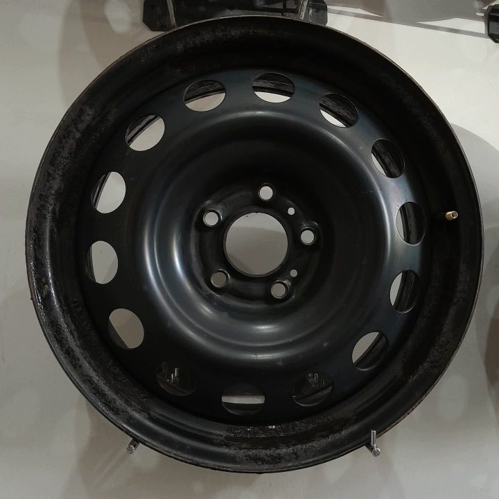4× Штампованный диск Hyundai OE Hyundai i10, Kia Rio 5.5" x 14" 4x100 ET 47, фото 4