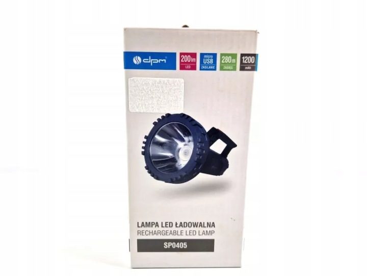 Фонарик фонарь мультифункциональный ładowalna DPM 200 lm LED USB 1200 мАч, фото 1