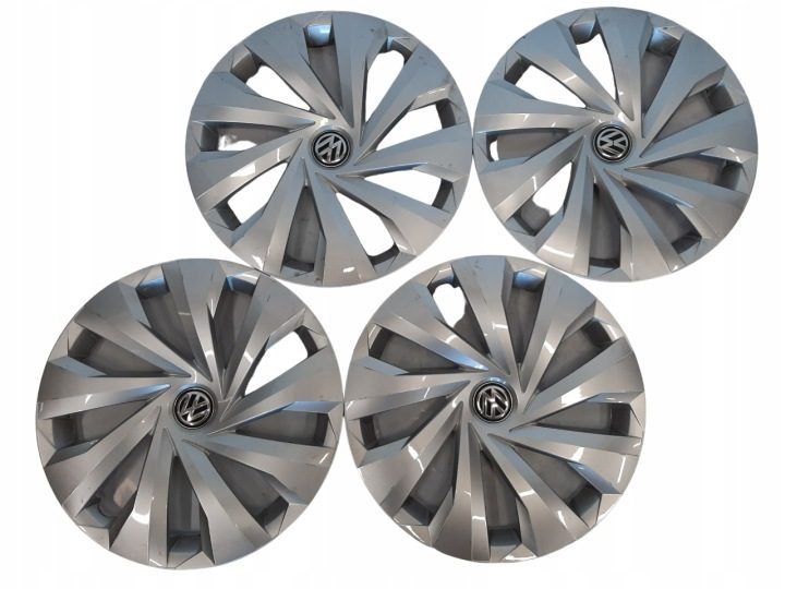 4× Колпак Volkswagen OE Оригинальный 15" серебристый, фото 1