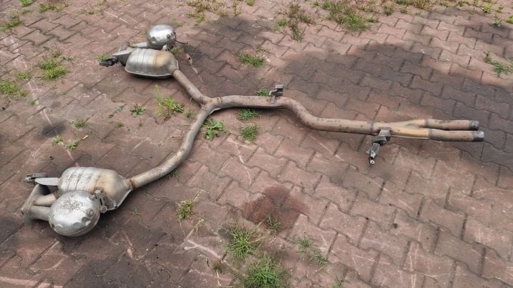 ГЛУШИТЕЛЬ В СБОРЕ АКТИВНЫЙ A6 C7 A7 3.0 TDI BI-TDI РЕСТАЙЛИНГ 4G0253611T, фото 1