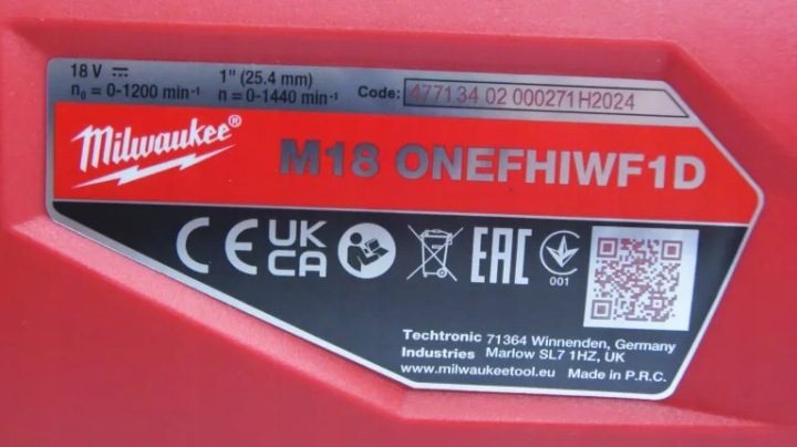 Ударный гайковерт Milwaukee 1'' 2711 Н·м аккумуляторный бесщеточный 18 В, фото 13