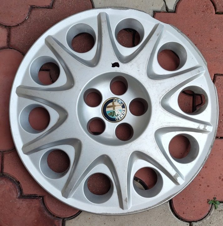 Колпак Alfa Romeo OE Оригинальный 15" серебристый, фото 2