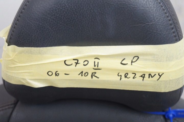 СИДЕНЬЕ ЛЕВОЕ ПЕРЕДНЕЕ КОЖАНОЕ ЧЕРНОЕ VOLVO C70 II 06-10R МЕХАНИКА С ПОДОГРЕВОМ, фото 7