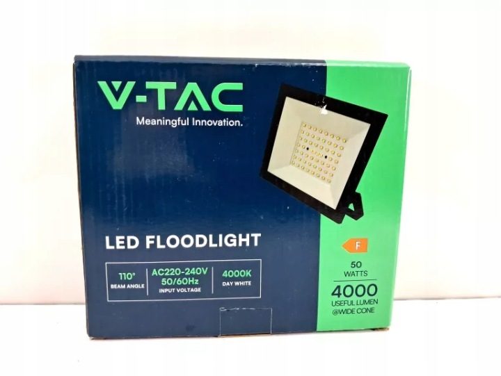 Проектор LED V-TAC 50W LED SMD 4000K Черный VT-44054 4000K 4000lm, фото 1