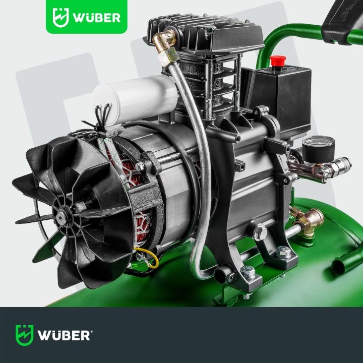 Компрессор масляный Wuber 50 l 120 l/мин 8 бар poziomy, фото 9