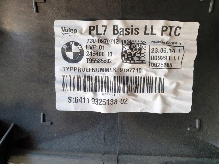 ОТОПИТЕЛЬ КОНДИЦИОНЕР КЛИМАТ-КОНТРОЛЬ BMW 1 F20 2011- 9325138, фото 4