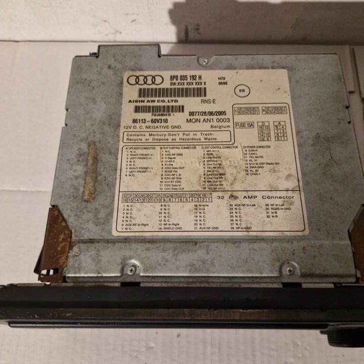 Audi A3 II 8P рестайлинг магнитола навигация заводская 8P0035192H, фото 4