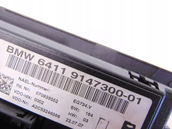 БЛОК УПРАВЛЕНИЯ ПЕЧКОЙ КОНДИЦИОНЕРА BMW E92 E93 9147300, фото 5